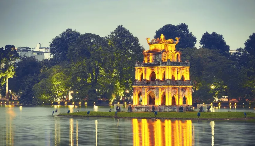 A luxury hotel in Hanoi